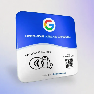 Plaque NFC Avis Google